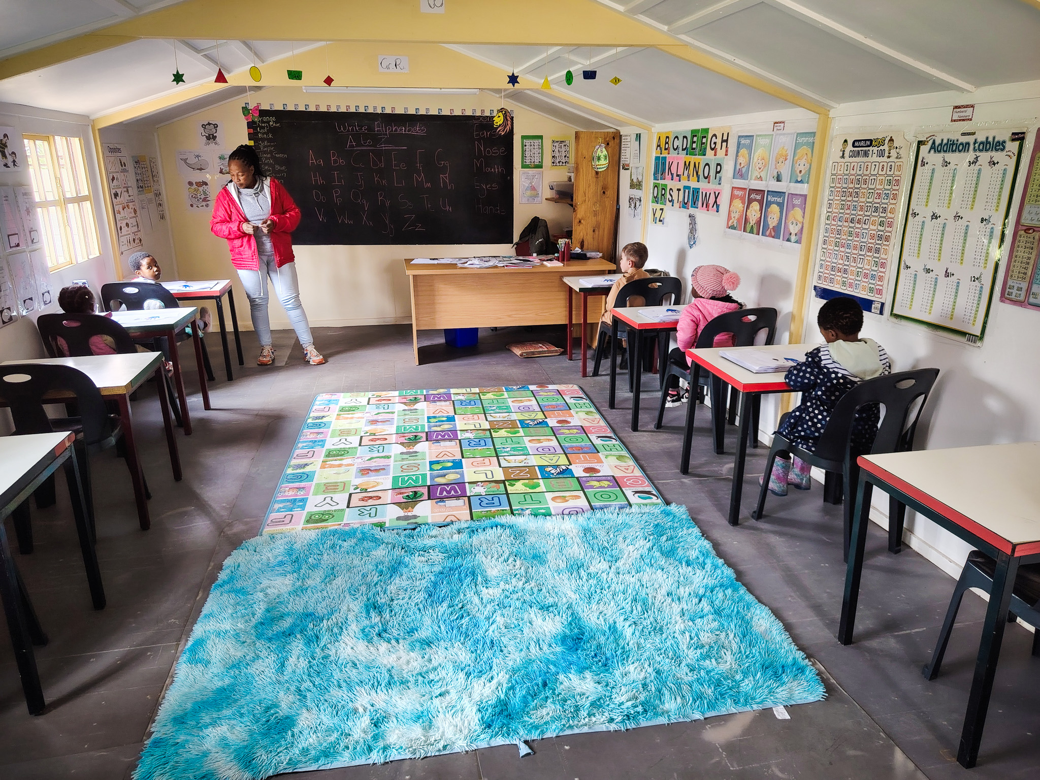 Bright classroom at Daddy Daycare preschool, Roodepoort